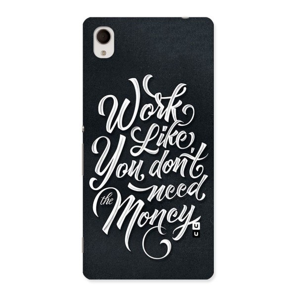 Work Like King Back Case for Sony Xperia M4