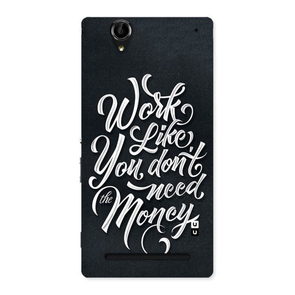 Work Like King Back Case for Sony Xperia T2