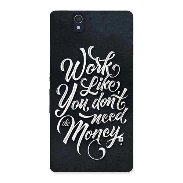Work Like King Back Case for Sony Xperia Z