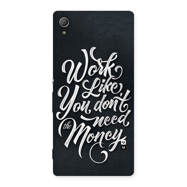 Work Like King Back Case for Xperia Z4
