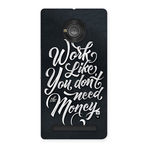Work Like King Back Case for Yu Yunique
