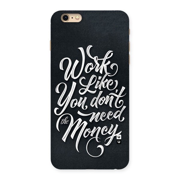 Work Like King Back Case for iPhone 6 Plus 6S Plus