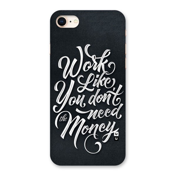 Work Like King Back Case for iPhone 8
