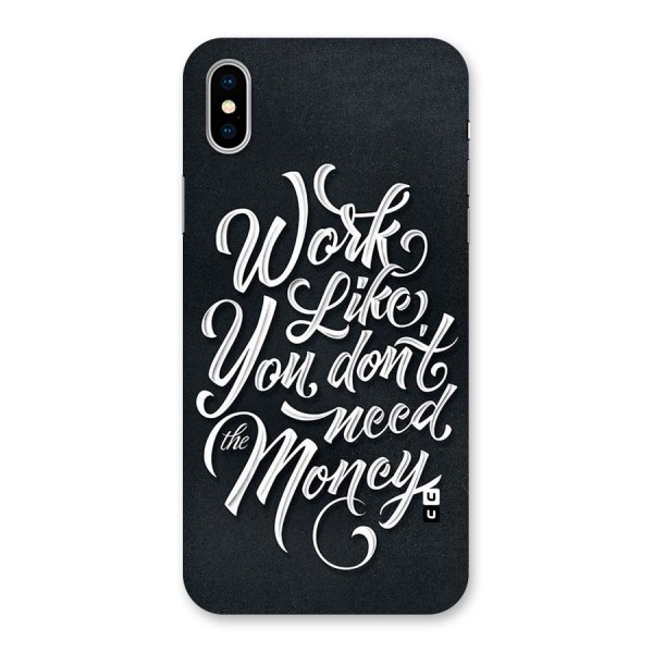Work Like King Back Case for iPhone X