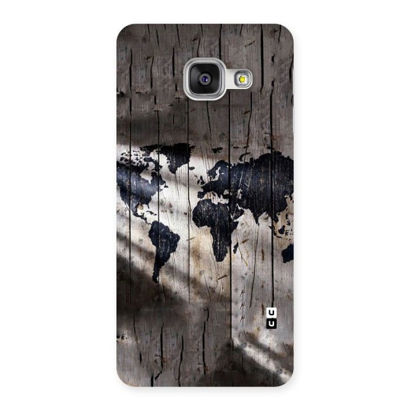 World Map Wood Design Back Case for Galaxy A3 2016