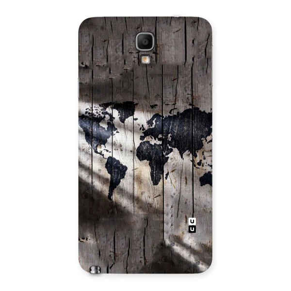 World Map Wood Design Back Case for Galaxy Note 3 Neo