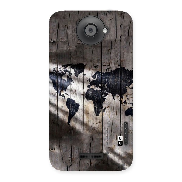 World Map Wood Design Back Case for HTC One X