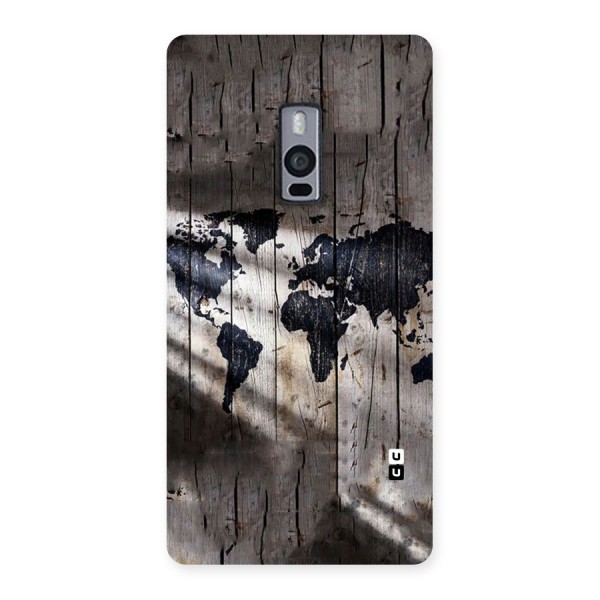 World Map Wood Design Back Case for OnePlus Two
