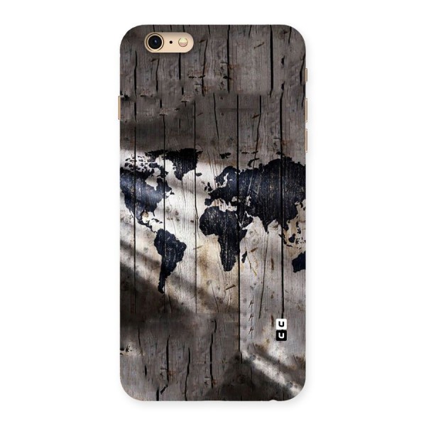 World Map Wood Design Back Case for iPhone 6 Plus 6S Plus