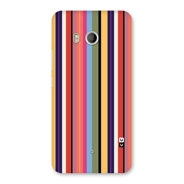 Wrapping Stripes Back Case for HTC U11