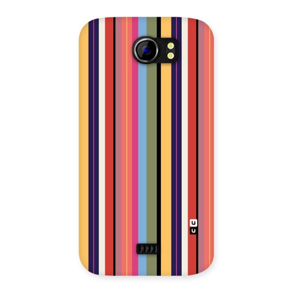 Wrapping Stripes Back Case for Micromax Canvas 2 A110
