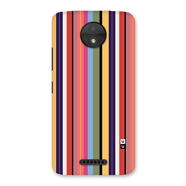 Wrapping Stripes Back Case for Moto C
