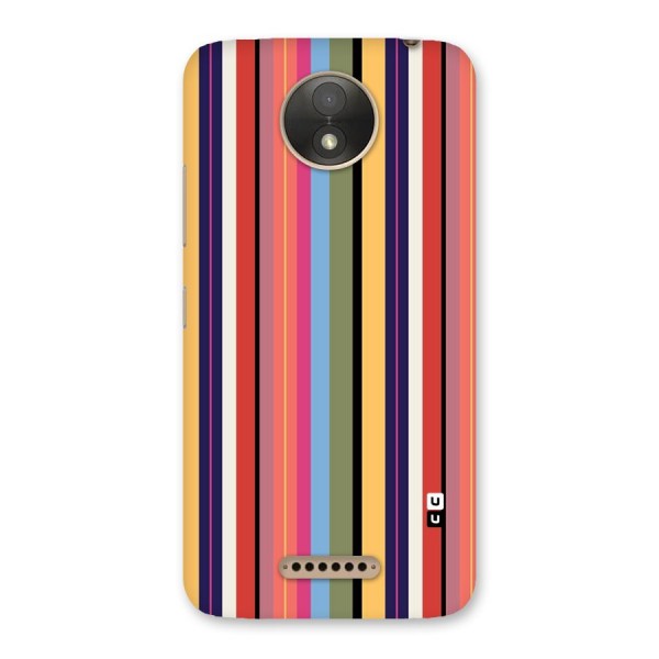 Wrapping Stripes Back Case for Moto C Plus