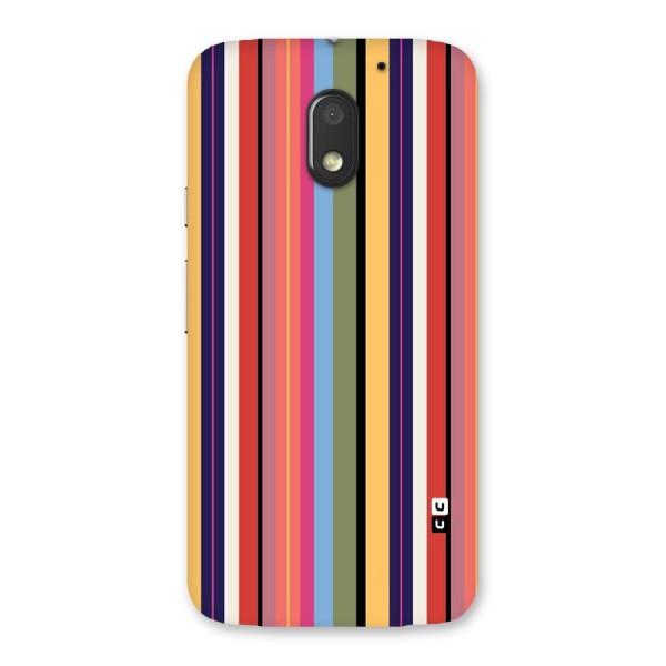Wrapping Stripes Back Case for Moto E3 Power