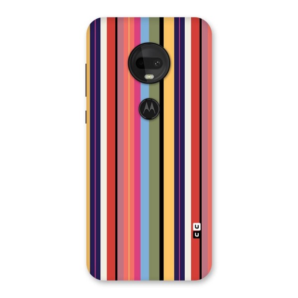 Wrapping Stripes Back Case for Moto G7