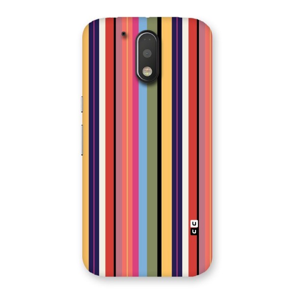 Wrapping Stripes Back Case for Motorola Moto G4