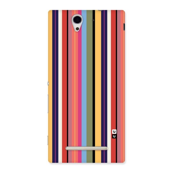 Wrapping Stripes Back Case for Sony Xperia C3