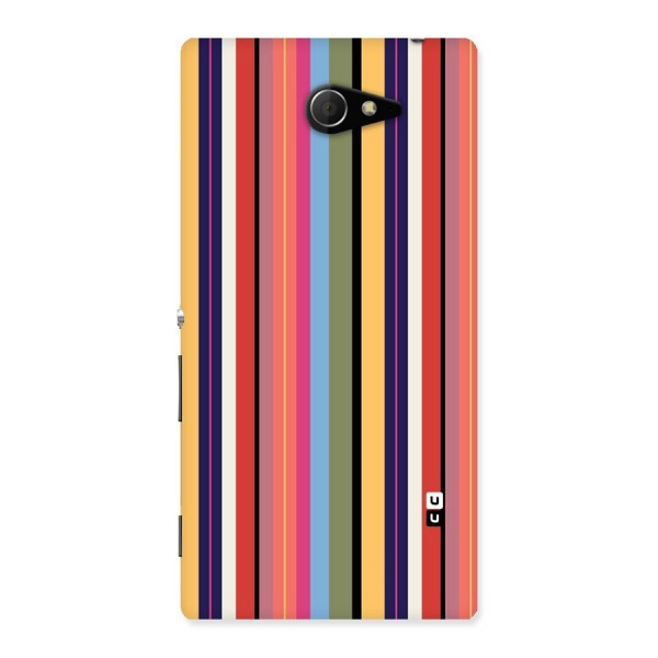 Wrapping Stripes Back Case for Sony Xperia M2