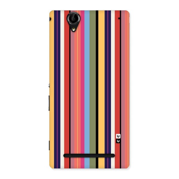 Wrapping Stripes Back Case for Sony Xperia T2