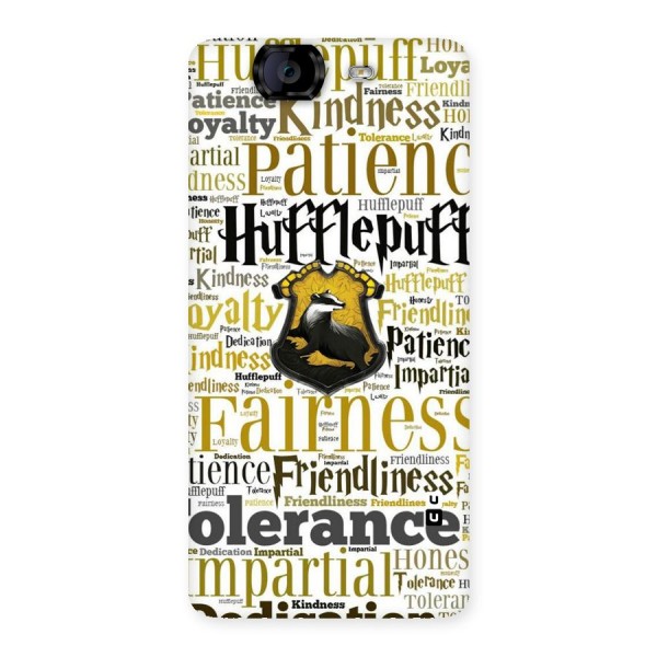 Yellow Fairness Back Case for Canvas Knight A350