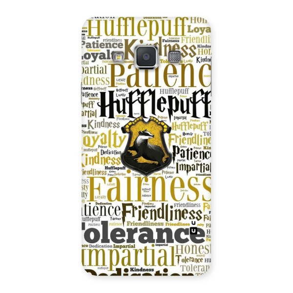 Yellow Fairness Back Case for Galaxy A3