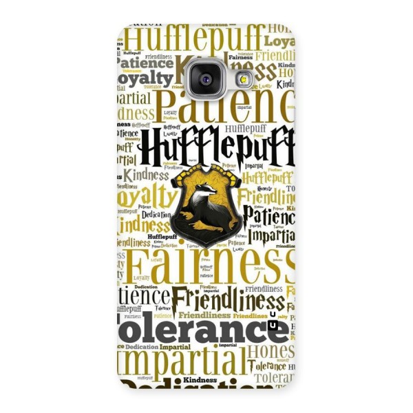 Yellow Fairness Back Case for Galaxy A3 2016