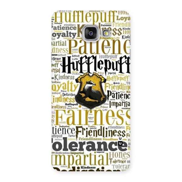 Yellow Fairness Back Case for Galaxy A7 2016