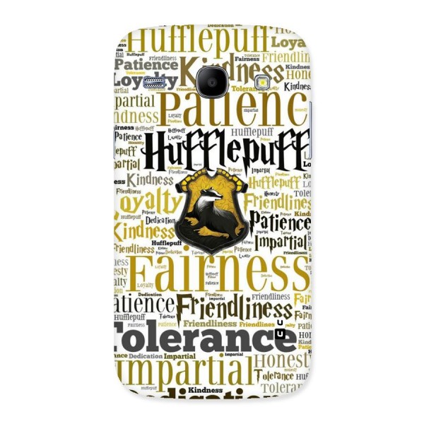 Yellow Fairness Back Case for Galaxy Core