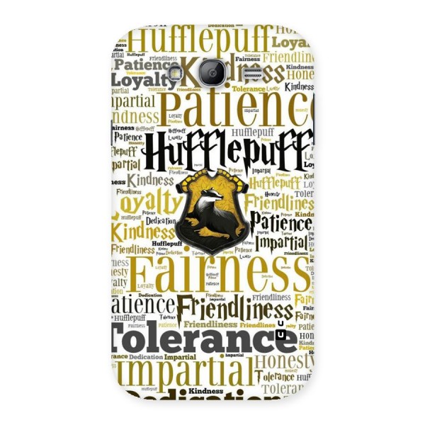 Yellow Fairness Back Case for Galaxy Grand
