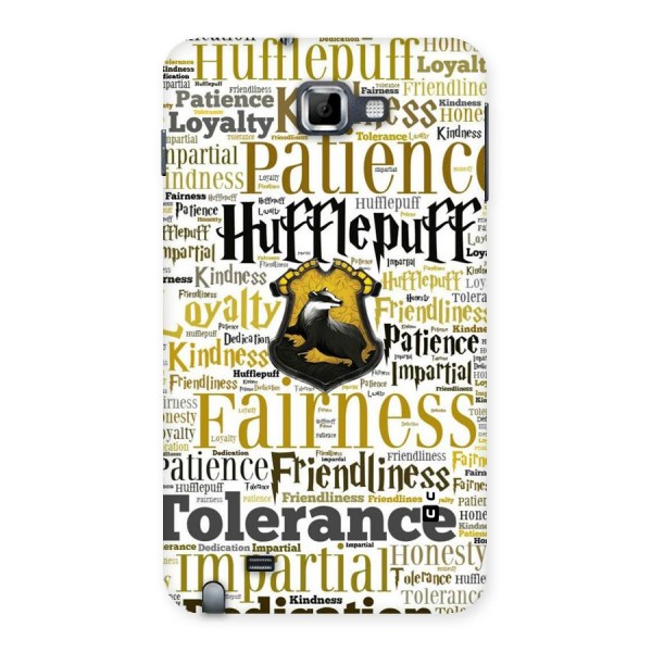 Yellow Fairness Back Case for Galaxy Note