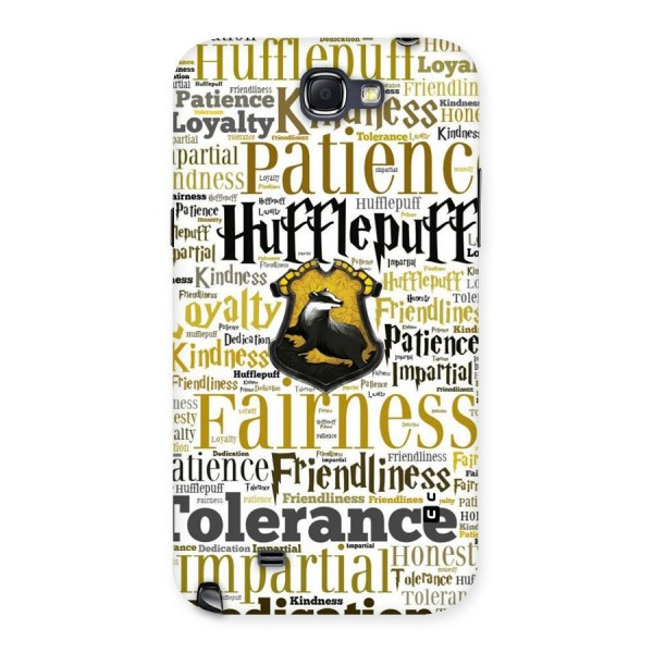 Yellow Fairness Back Case for Galaxy Note 2