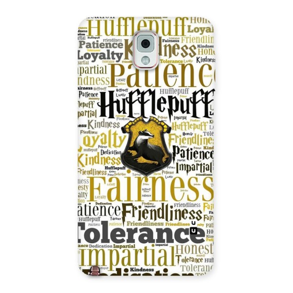 Yellow Fairness Back Case for Galaxy Note 3