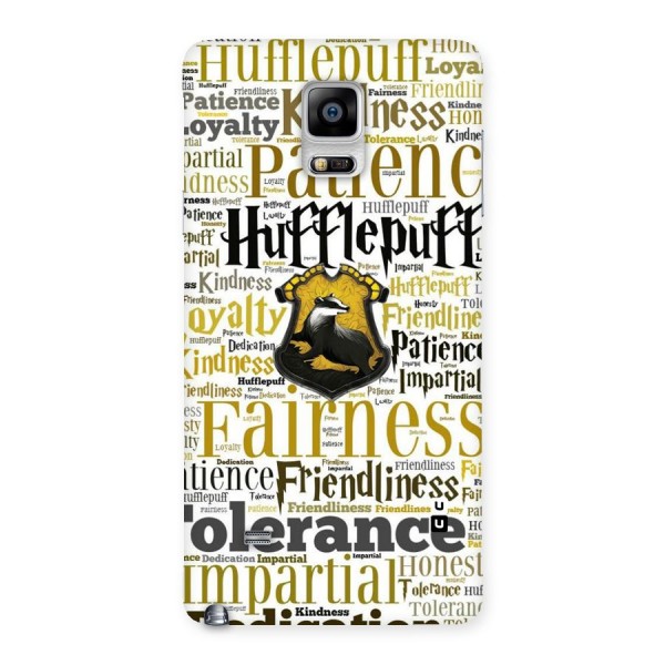 Yellow Fairness Back Case for Galaxy Note 4