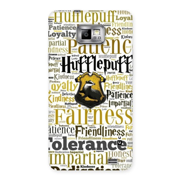Yellow Fairness Back Case for Galaxy S2
