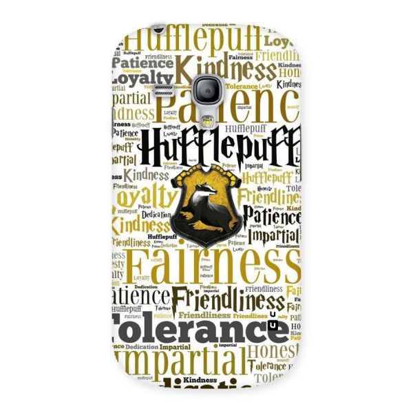 Yellow Fairness Back Case for Galaxy S3 Mini