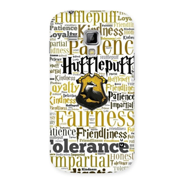 Yellow Fairness Back Case for Galaxy S Duos