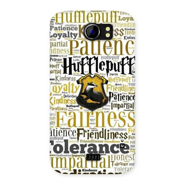 Yellow Fairness Back Case for Micromax Canvas 2 A110