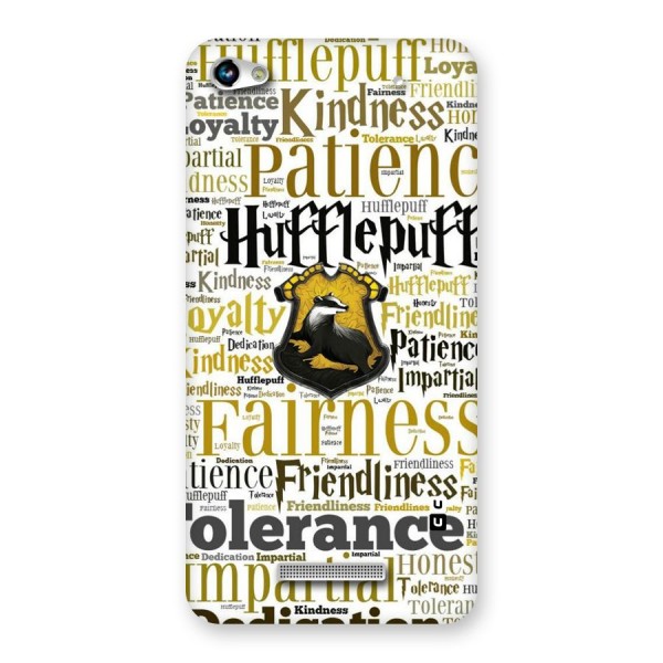 Yellow Fairness Back Case for Micromax Hue 2