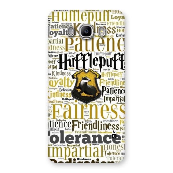 Yellow Fairness Back Case for Samsung Galaxy J5 2016