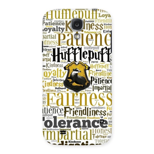Yellow Fairness Back Case for Samsung Galaxy S4