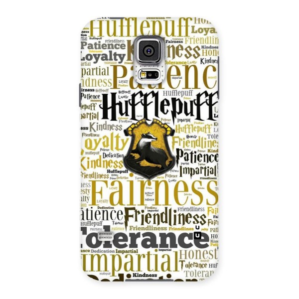 Yellow Fairness Back Case for Samsung Galaxy S5