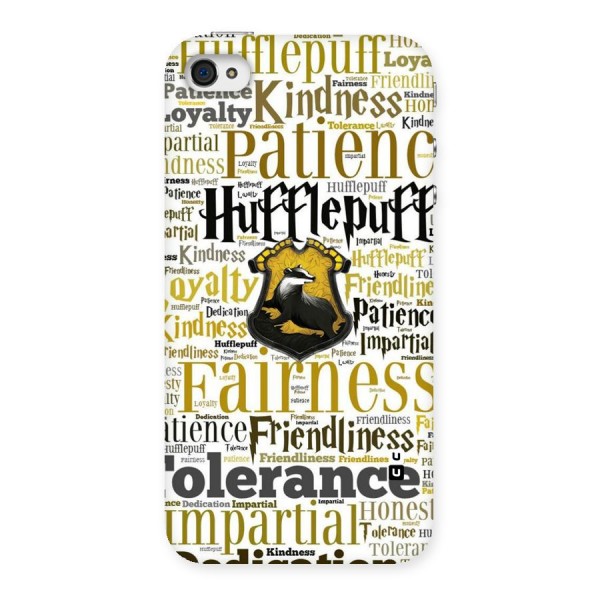 Yellow Fairness Back Case for iPhone 4 4s