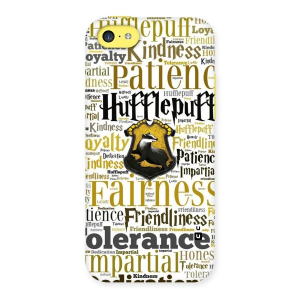 Yellow Fairness Back Case for iPhone 5C
