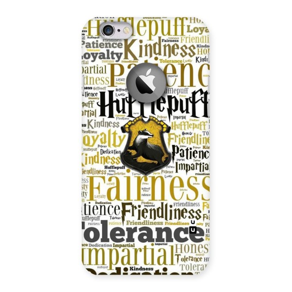 Yellow Fairness Back Case for iPhone 6 Logo Cut