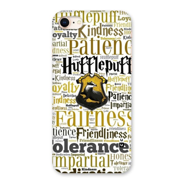 Yellow Fairness Back Case for iPhone 8