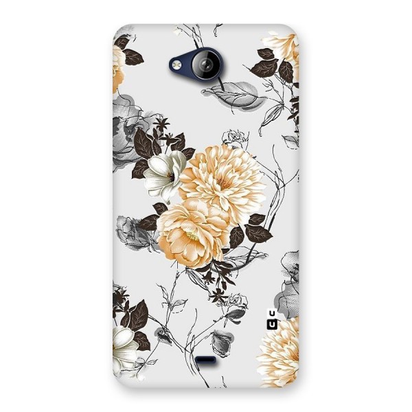 Yellow Floral Back Case for Canvas Play Q355