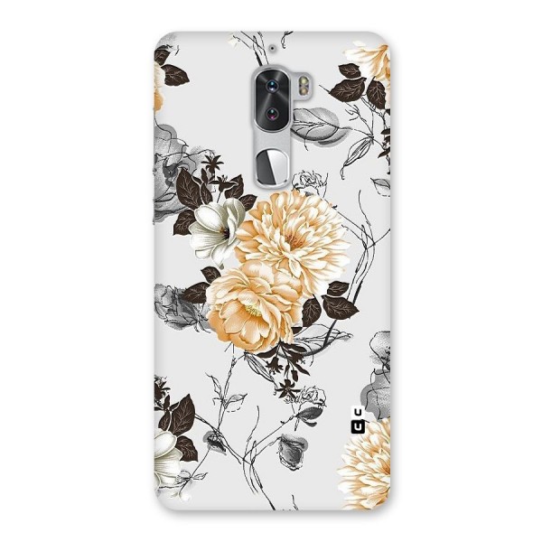 Yellow Floral Back Case for Coolpad Cool 1