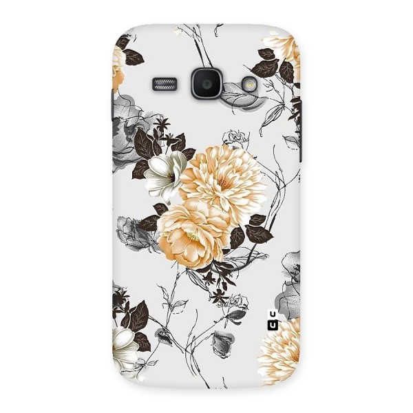 Yellow Floral Back Case for Galaxy Ace 3