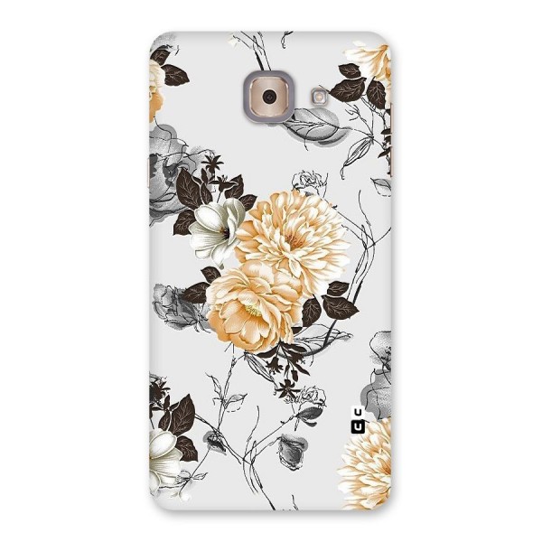 Yellow Floral Back Case for Galaxy J7 Max