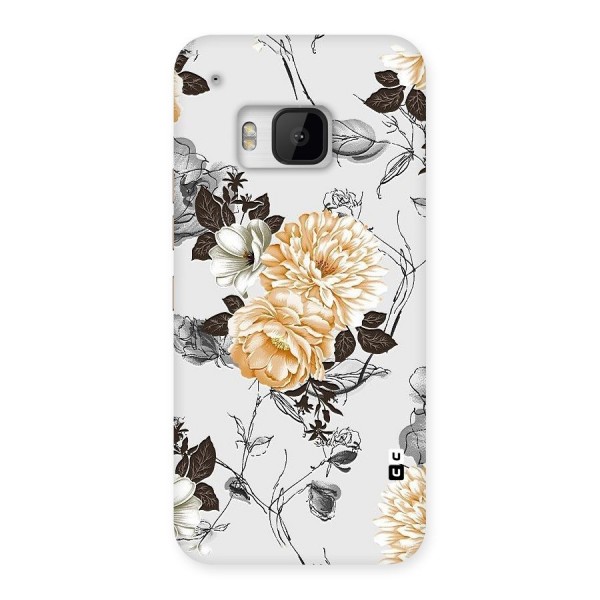 Yellow Floral Back Case for HTC One M9